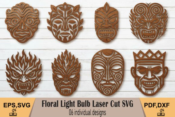 Download Tribal Mask Laser Cut SVG - Laser Collection