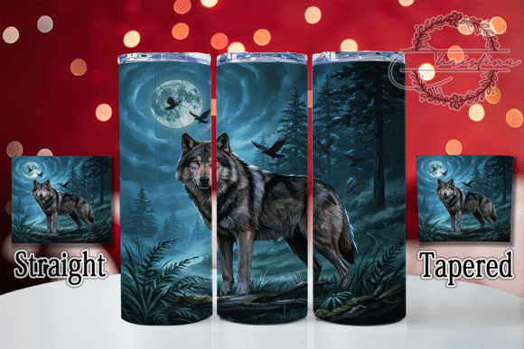 Download Majestic Wolf Art 20oz Tumbler - Majestic wolf Collection