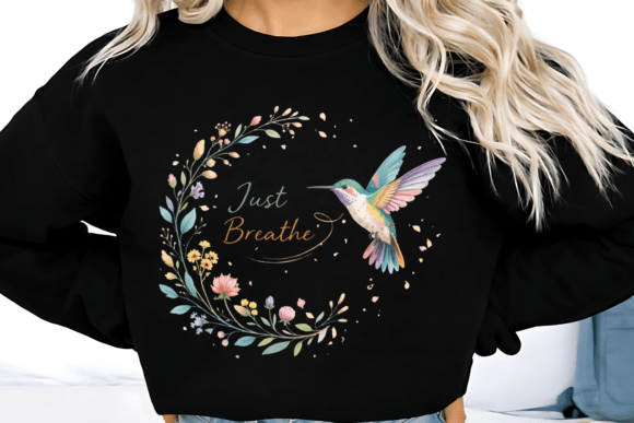 Download Just Breathe PNG Boho Flower Wreath PNG - Flower wreath png Collection
