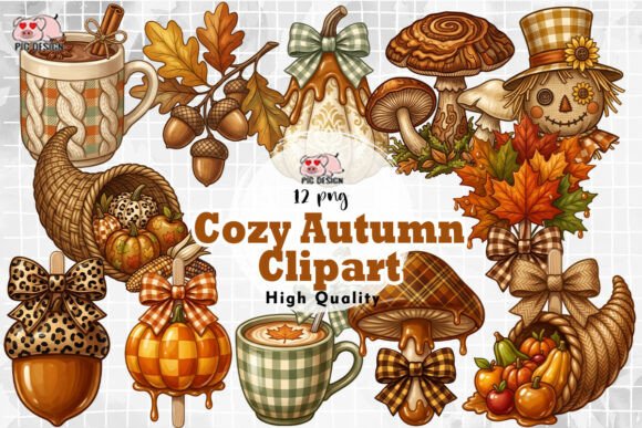 Download Cozy Autumn Clipart PNG - Autumn Collection