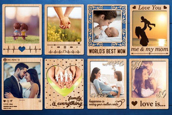 Download Mini Photo Frame Laser Cut Bundle - Laser Collection