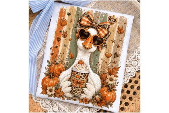 Download Preppy Fall Goose PNG,Autumn Pumpkin PNG - Autumn Collection