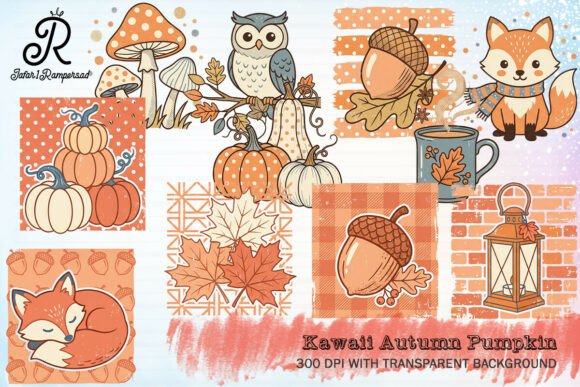 Download Kawaii Autumn Pumpkin Clipart - Autumn Collection