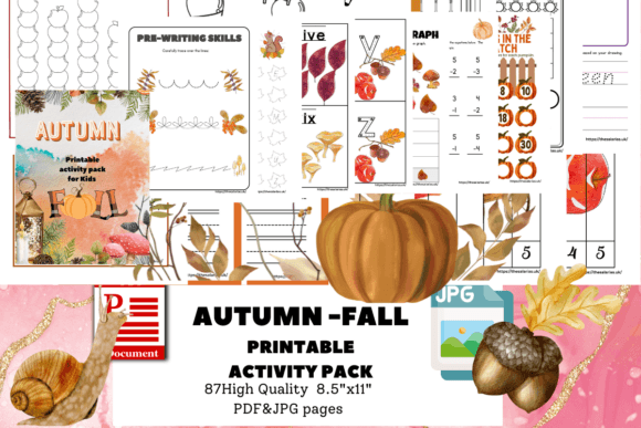 Download AUTUMN -FALL  PRINTABLE ACTIVITY PACK - Autumn Collection