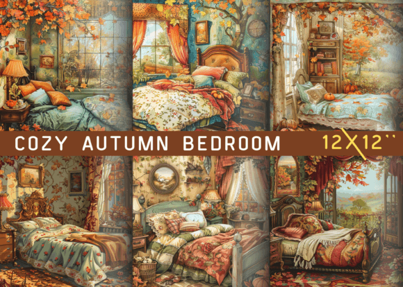 Download Cozy Autumn Bedroom - Autumn Collection