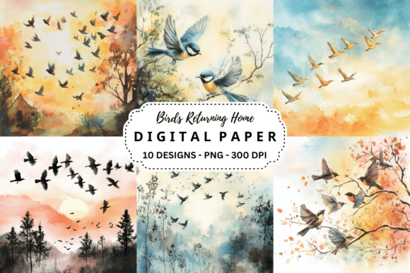Download Birds Returning Home Background - Home background Collection