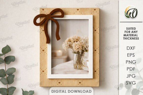 Download Coquette Photo Frame Laser Cut - Laser Collection