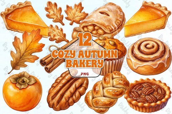 Download Cozy Autumn Bakery Clipart PNG - Autumn Collection