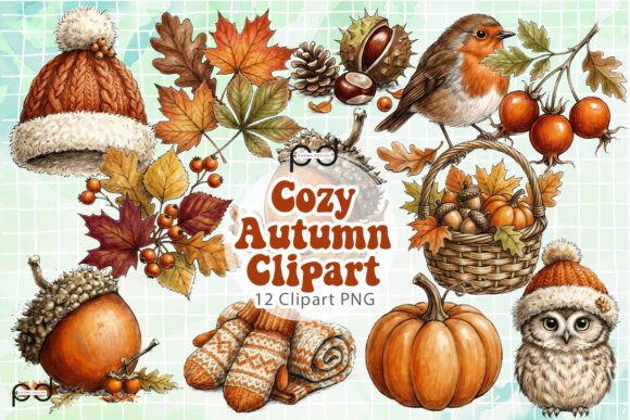 Download Cozy Autumn Clipart Graphics - Autumn Collection
