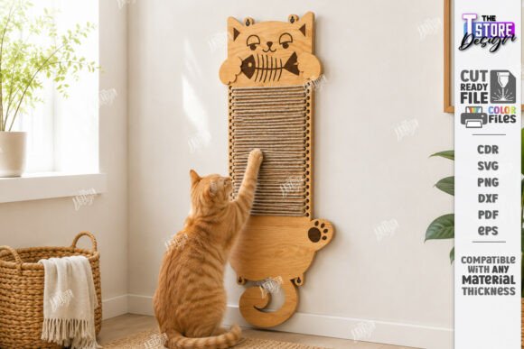 Download Cat Scratcher Laser Cut | Pet Furniture - Laser Collection
