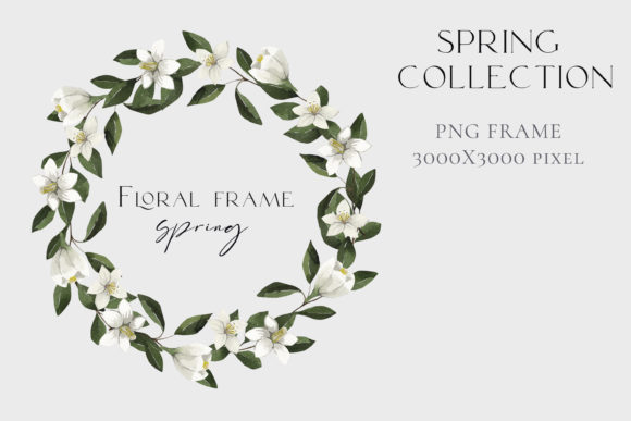Download Watercolor Spring Flower Wreath PNG - Premium Resources