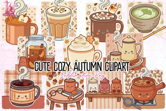 Download Cute Cozy Autumn Clipart PNG - Autumn Collection
