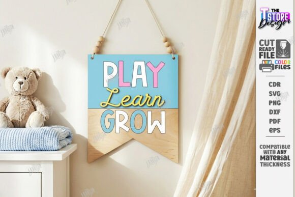Download Nursery Wall Banner Laser Cut | Sign SVG - Laser Collection