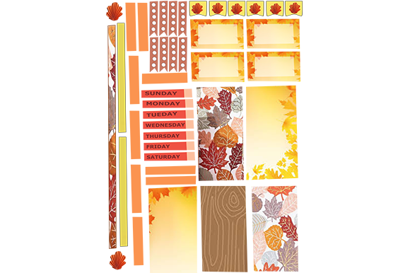 Download Autumn Printable Planner Stickers - Autumn Collection