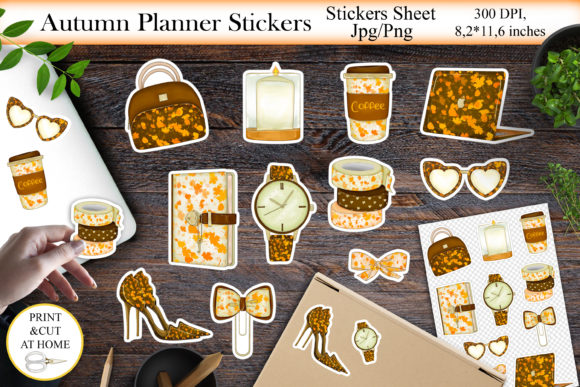 Download Autumn Planner Stickers Bundle Png - Autumn Collection